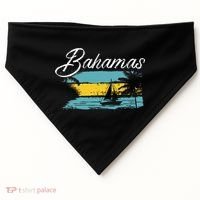 Proud Bahamas Bahamians Flag USA-Made Doggie Bandana thumb 0
