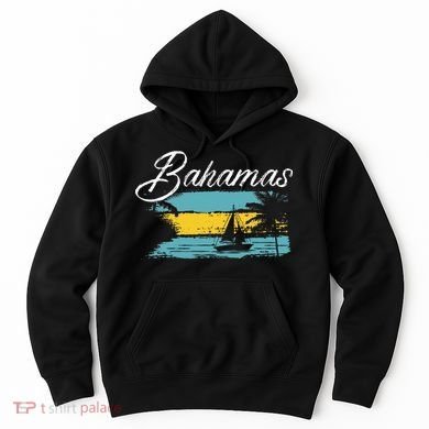 Proud Bahamas Bahamians Flag Hoodie