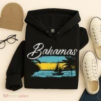 Proud Bahamas Bahamians Flag Hoodie thumb 4