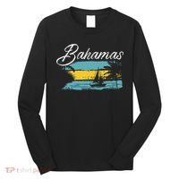 Proud Bahamas Bahamians Flag Long Sleeve Shirt thumb 0