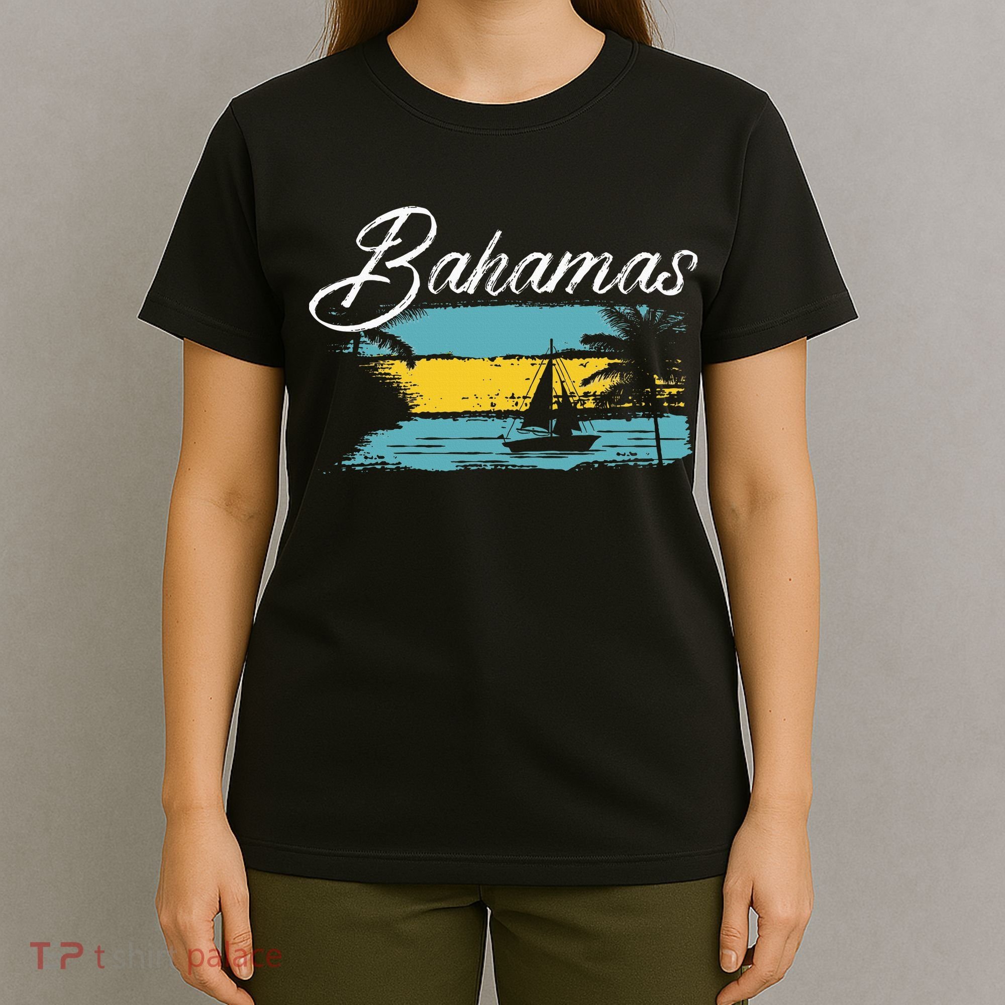 Proud Bahamas Bahamians Flag T-Shirt