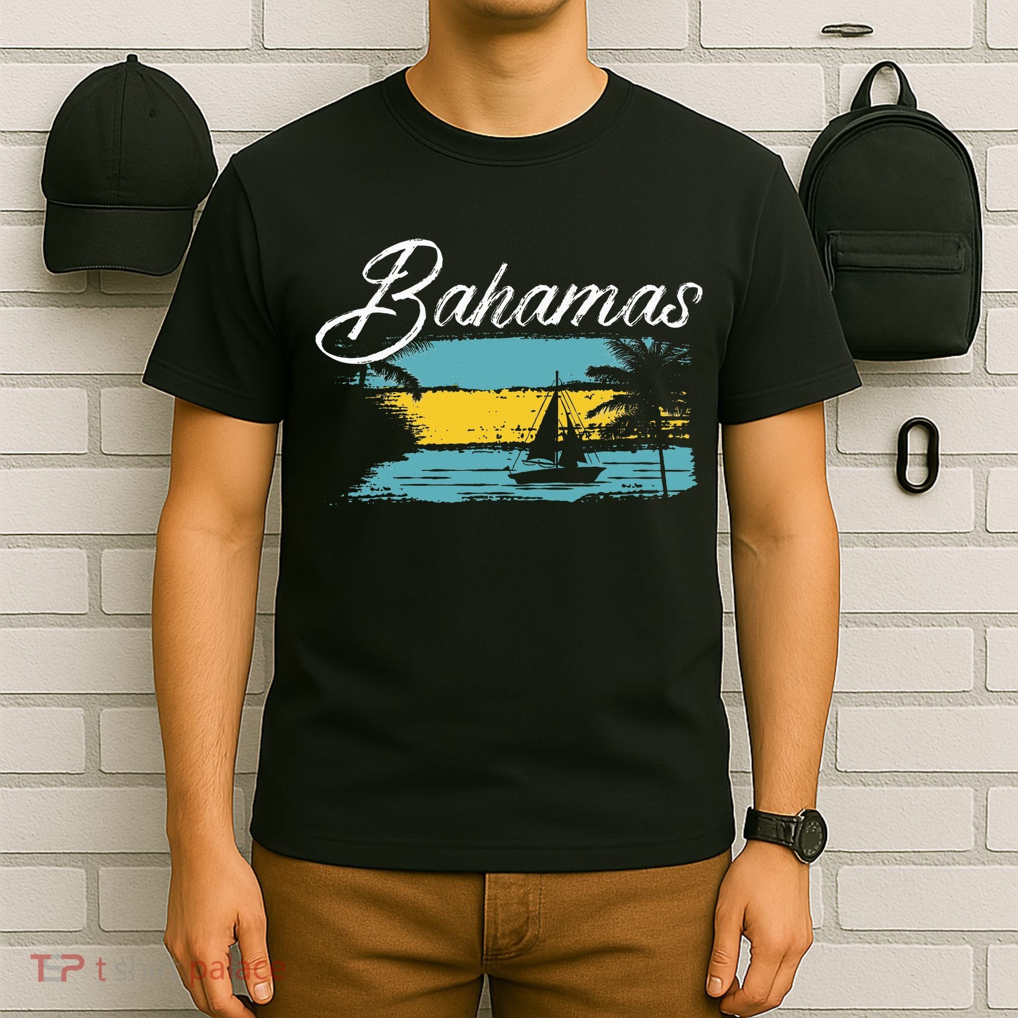 Proud Bahamas Bahamians Flag T-Shirt