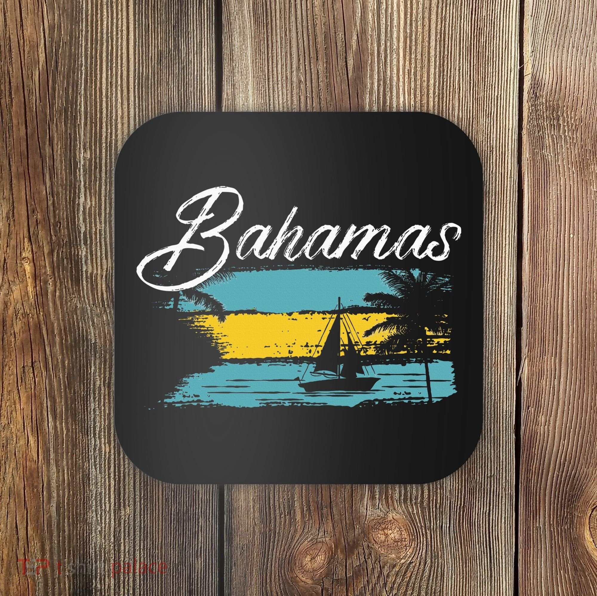Proud Bahamas Bahamians Flag Coaster