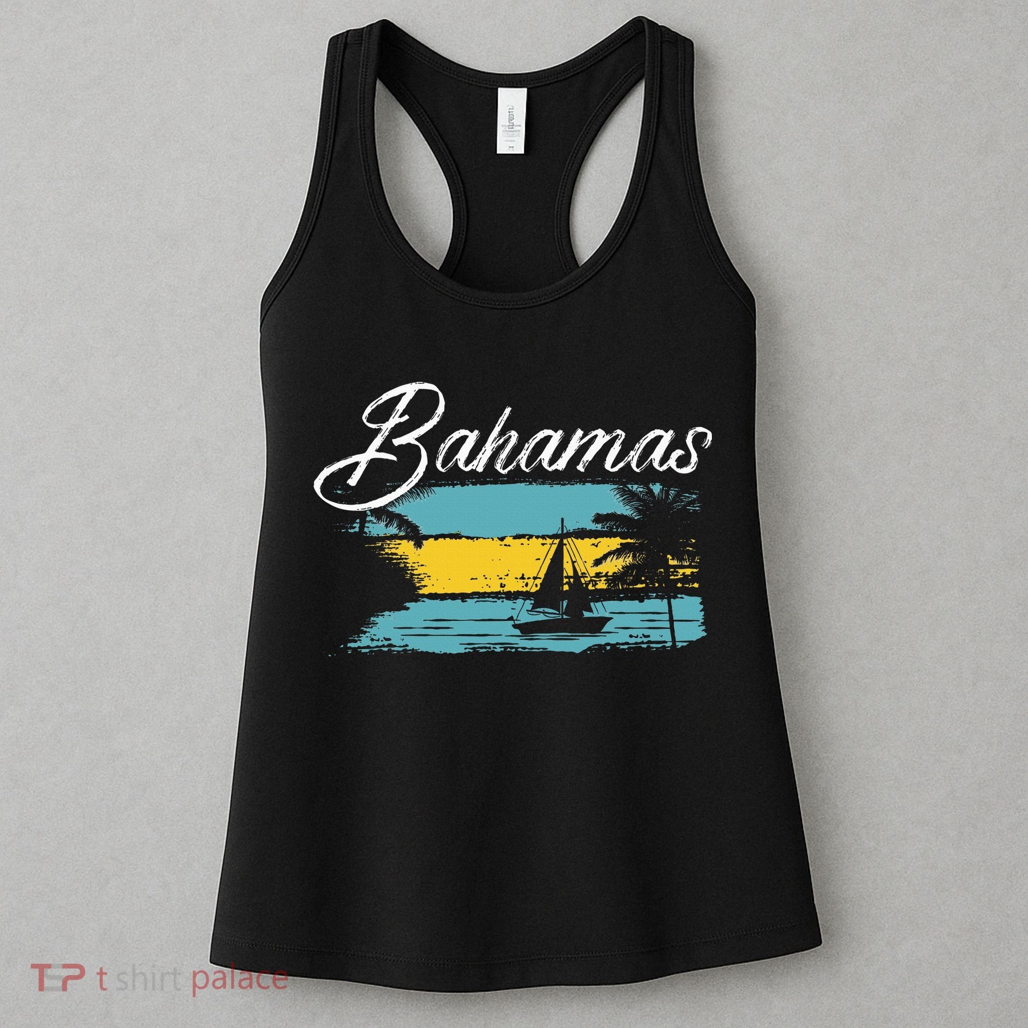Proud Bahamas Bahamians Flag Women's Tank Top
