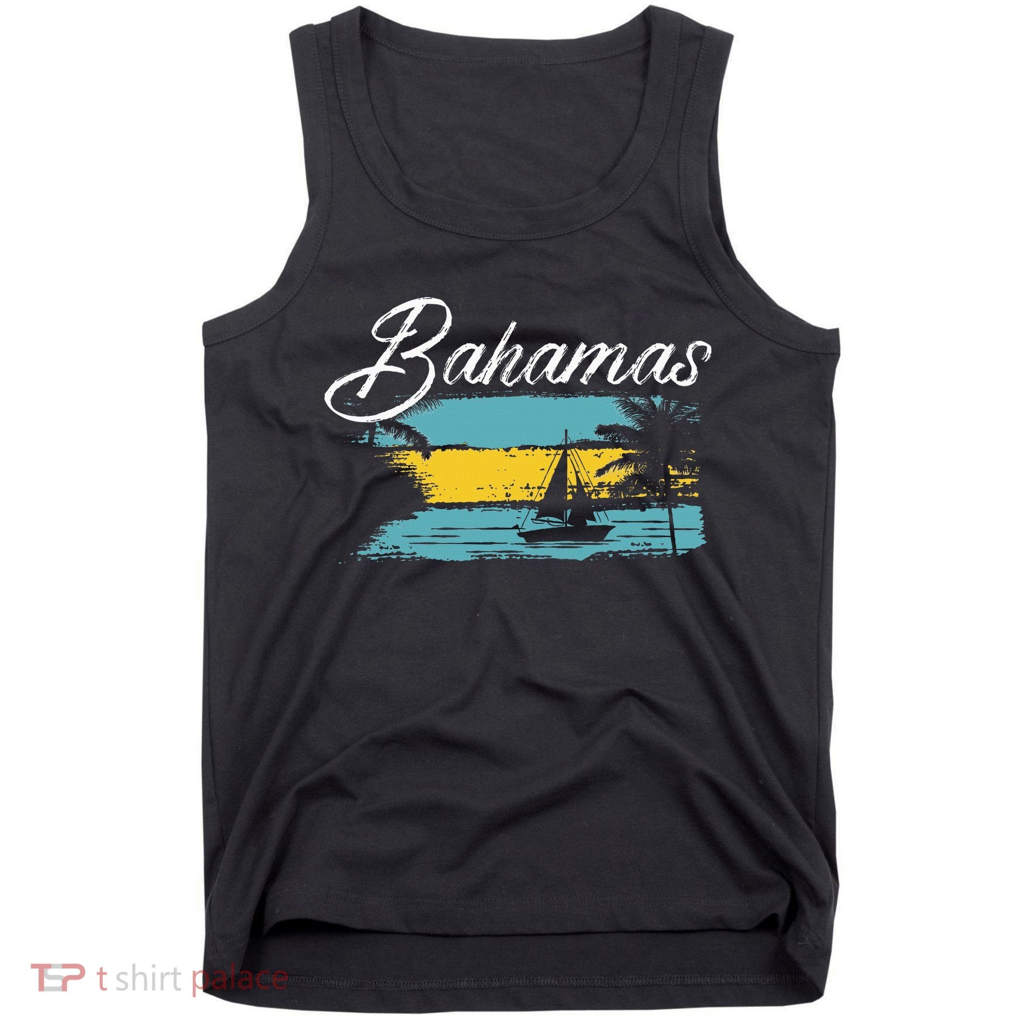 Proud Bahamas Bahamians Flag Tank Top