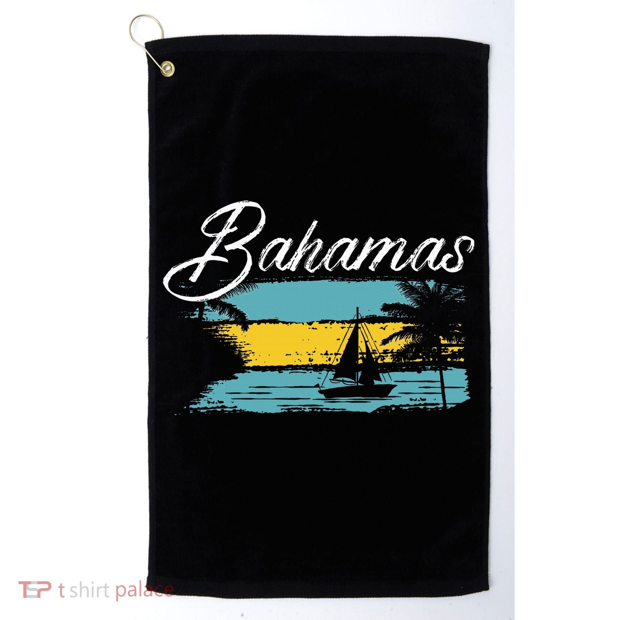 Proud Bahamas Bahamians Flag Golf Towel