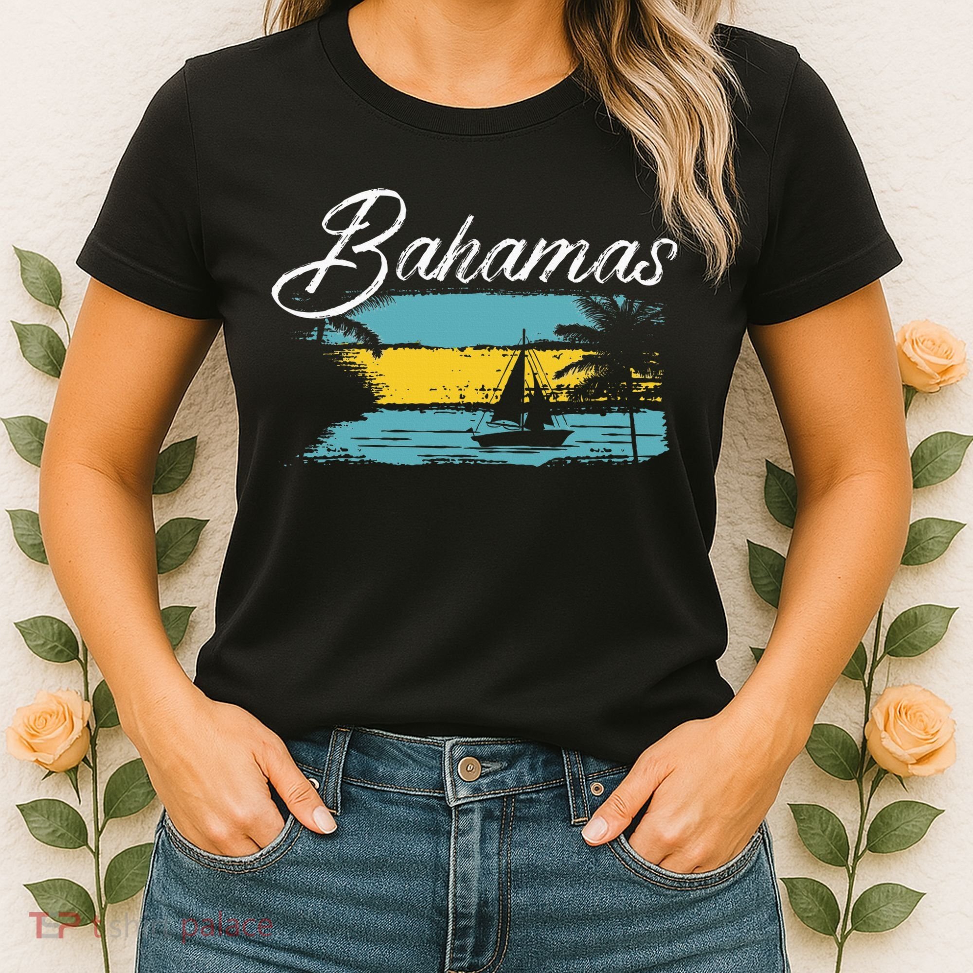 Proud Bahamas Bahamians Flag Women's T-Shirt