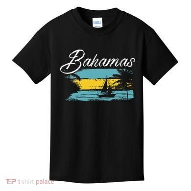Proud Bahamas Bahamians Flag Kids T-Shirt