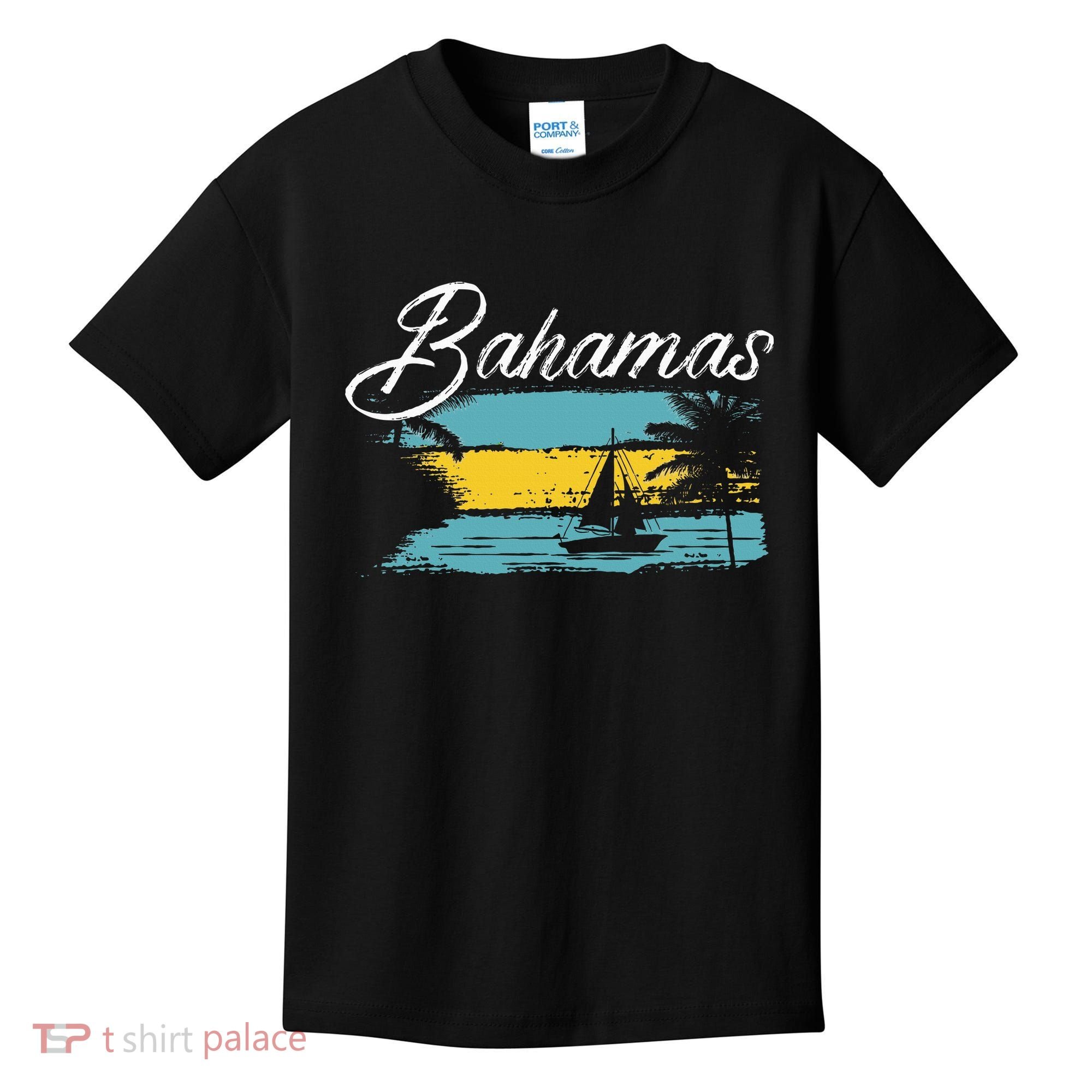 Proud Bahamas Bahamians Flag Kids T-Shirt