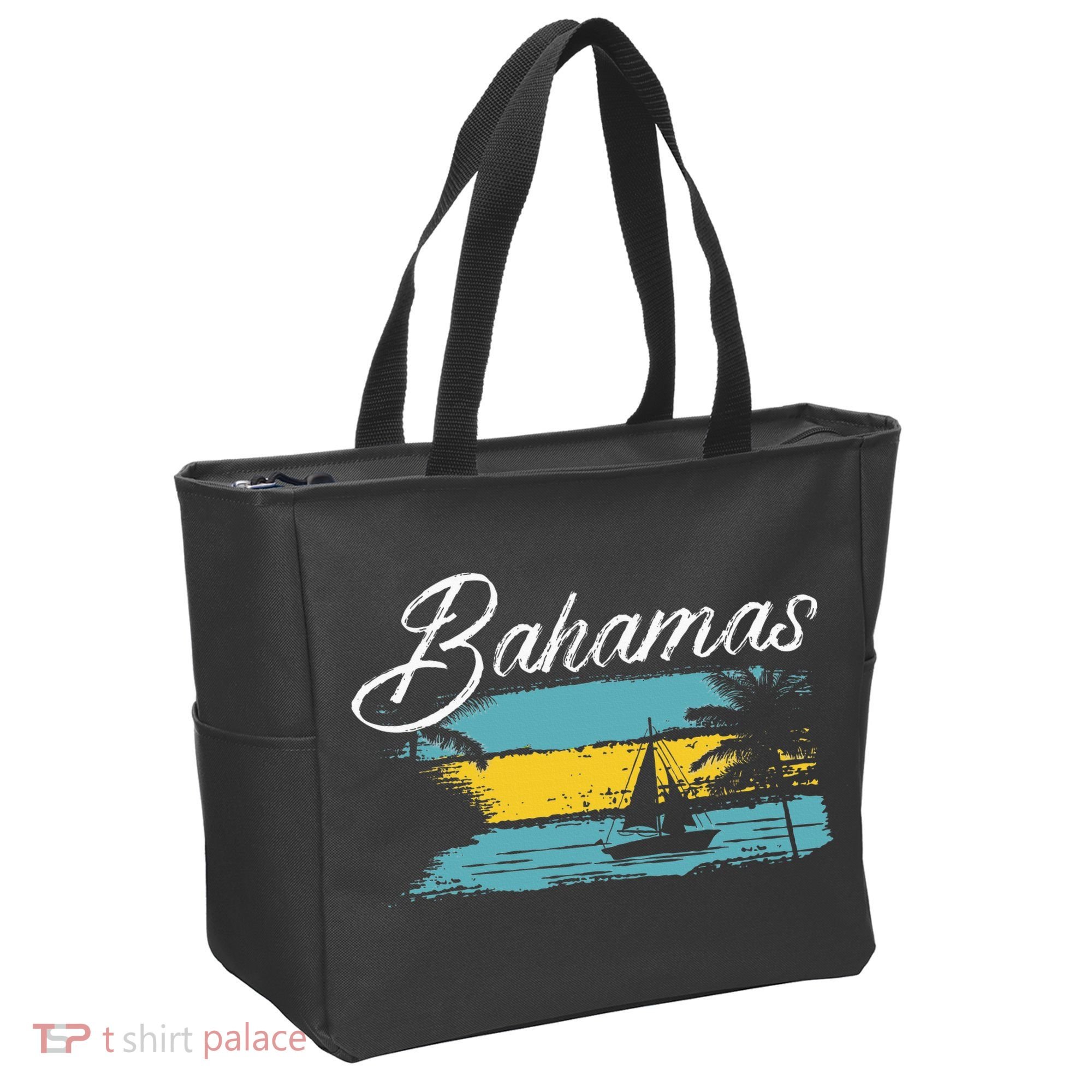 Proud Bahamas Bahamians Flag Tote Bag
