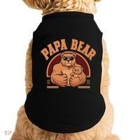 Papa Bear Bear Family Love Dad Father Daddy Cool Gift Doggie Tank thumb 0