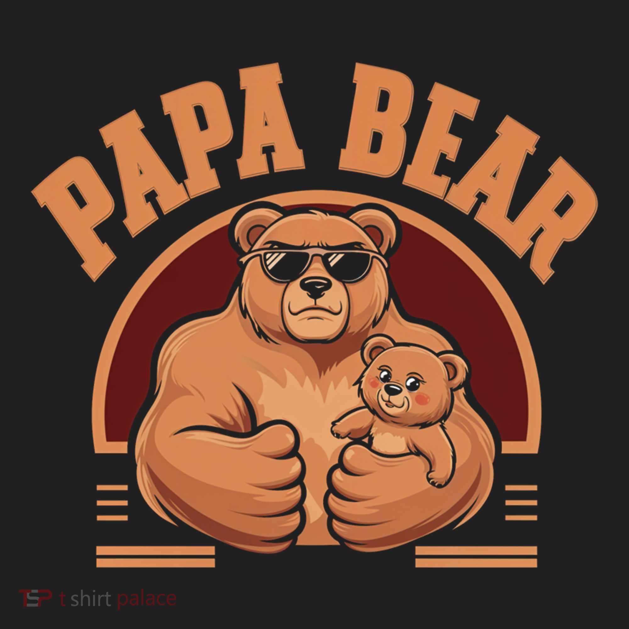 Papa Bear Bear Family Love Dad Father Daddy Cool Gift Beanie