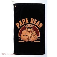 Papa Bear Bear Family Love Dad Father Daddy Cool Gift Golf Towel thumb 0