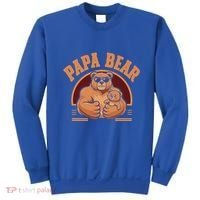 Papa Bear Bear Family Love Dad Father Daddy Cool Gift Sweatshirt thumb 0