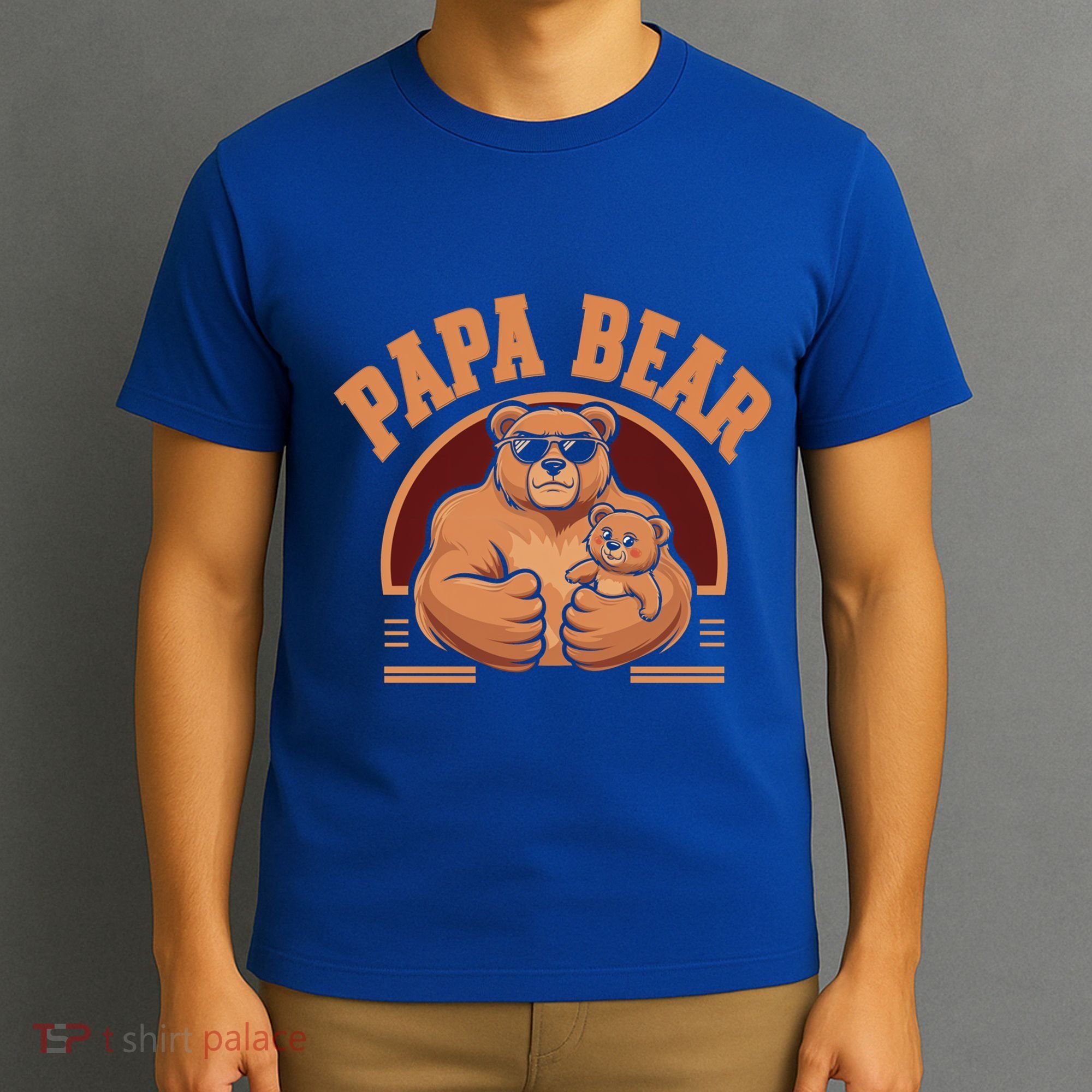 Papa Bear Bear Family Love Dad Father Daddy Cool Gift T-Shirt