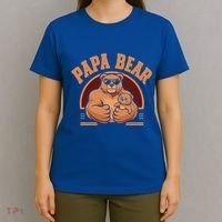 Papa Bear Bear Family Love Dad Father Daddy Cool Gift T-Shirt thumb 4