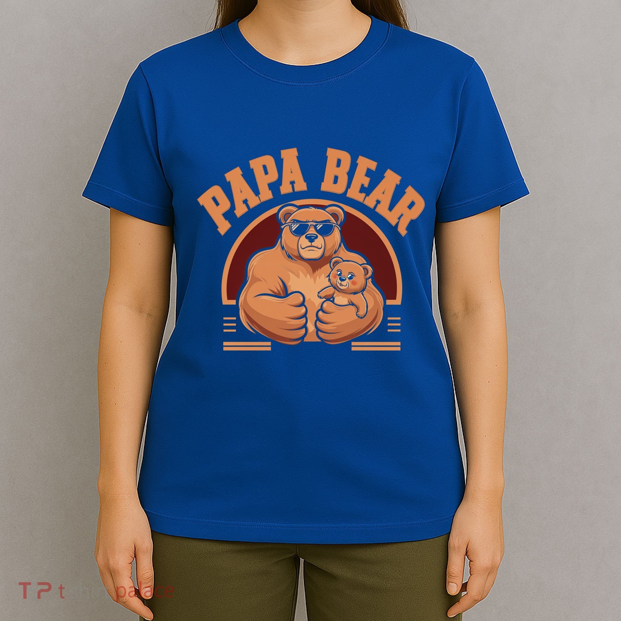 Papa Bear Bear Family Love Dad Father Daddy Cool Gift T-Shirt
