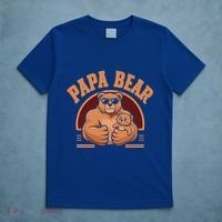Papa Bear Bear Family Love Dad Father Daddy Cool Gift T-Shirt thumb 5