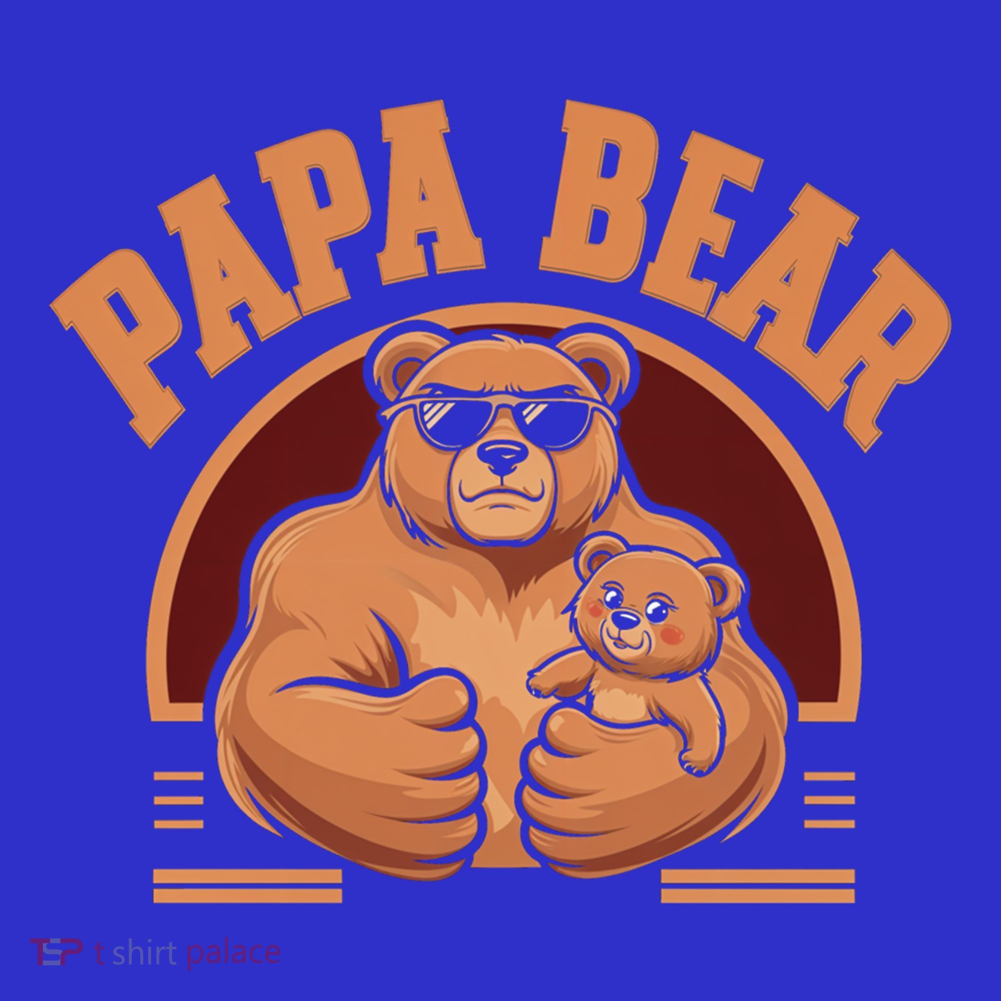 Papa Bear Bear Family Love Dad Father Daddy Cool Gift T-Shirt