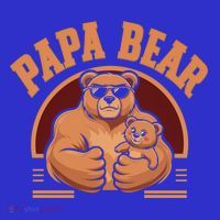 Papa Bear Bear Family Love Dad Father Daddy Cool Gift Coaster thumb 2
