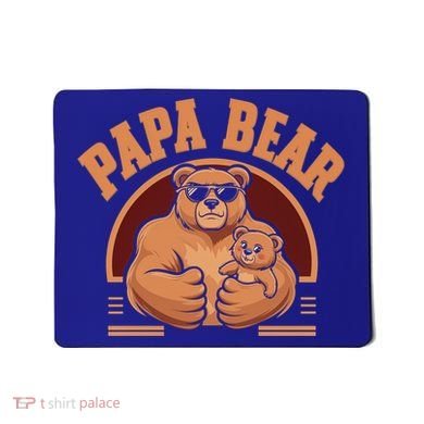 Papa Bear Bear Family Love Dad Father Daddy Cool Gift Mousepad