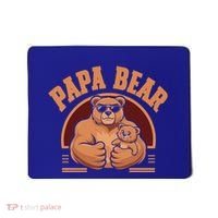 Papa Bear Bear Family Love Dad Father Daddy Cool Gift Mousepad thumb 0
