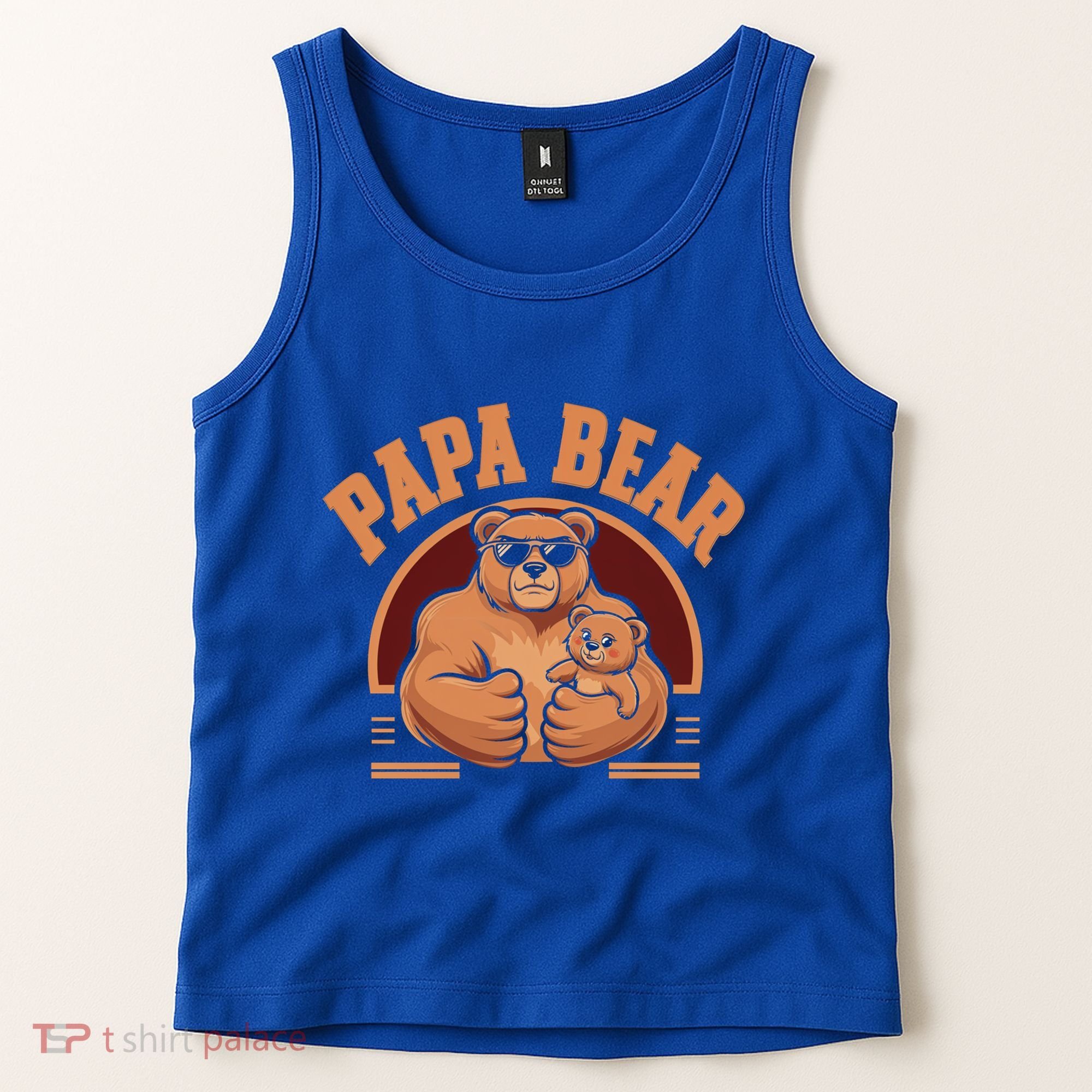 Papa Bear Bear Family Love Dad Father Daddy Cool Gift Tank Top