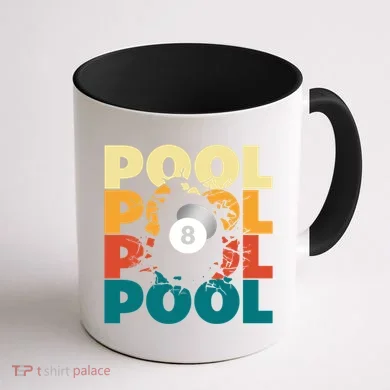 Pool Billiards Billiards Gift Coffee Mug back