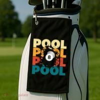 Pool Billiards Billiards Gift Golf Towel thumb 2