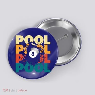 Pool Billiards Billiards Gift Button