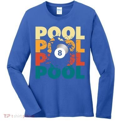 Pool Billiards Billiards Gift Women's Long Sleeve Shirt