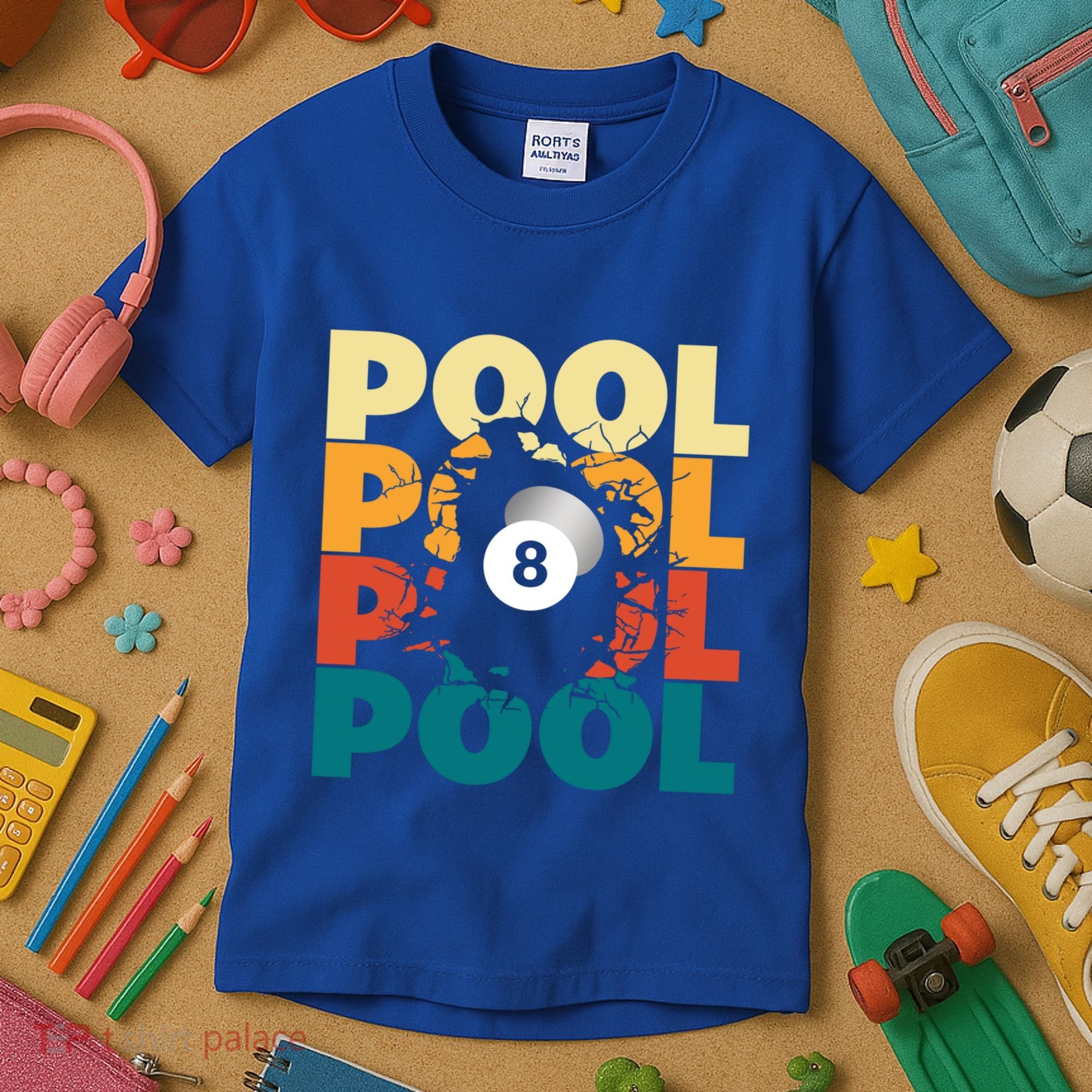 Pool Billiards Billiards Gift Kids T-Shirt