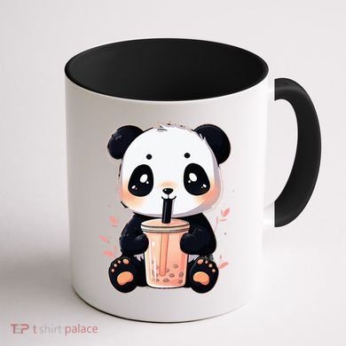 Panda Bear Boba Tea Bubble Tea Anime Kawaii  Coffee Mug back