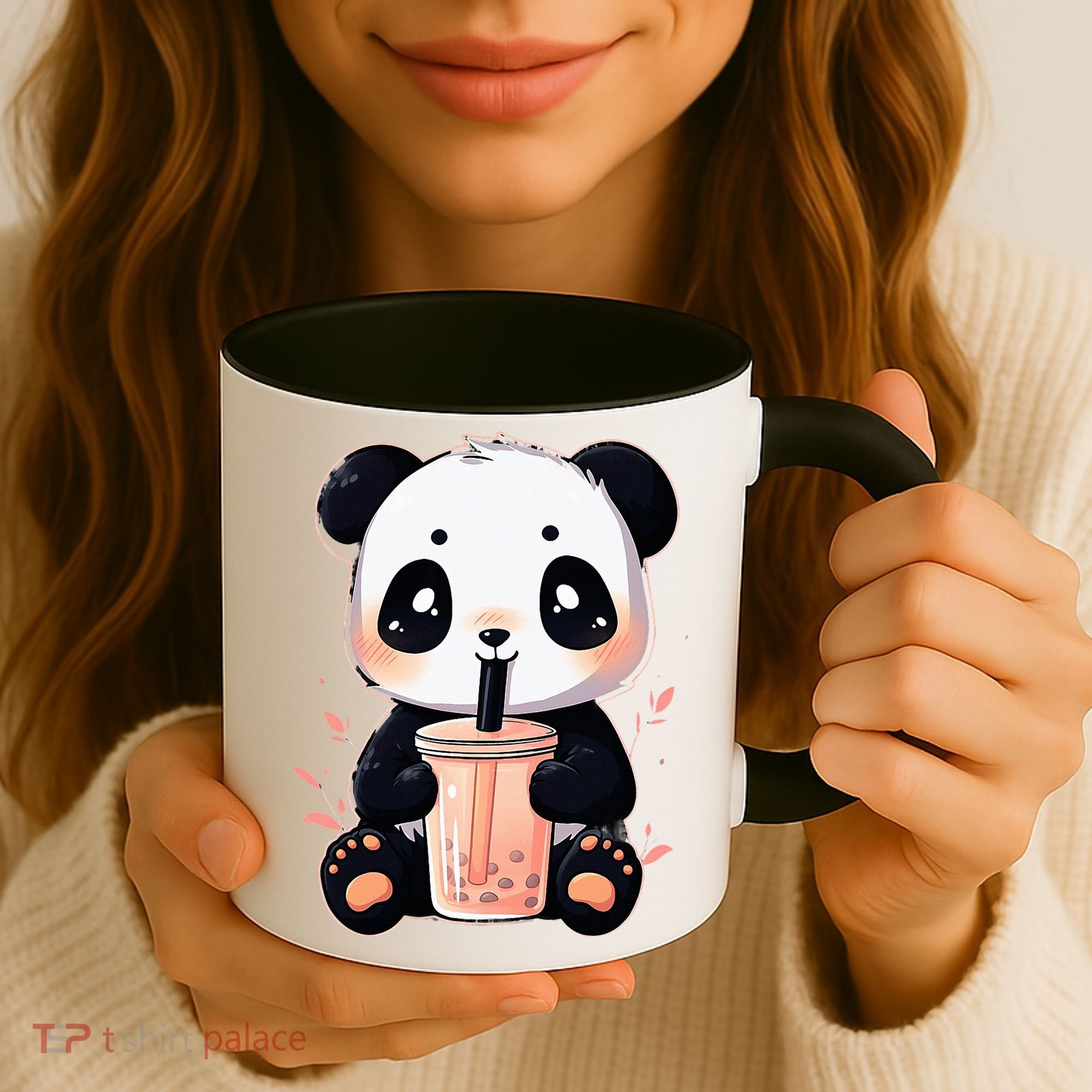 Panda Bear Boba Tea Bubble Tea Anime Kawaii  Coffee Mug