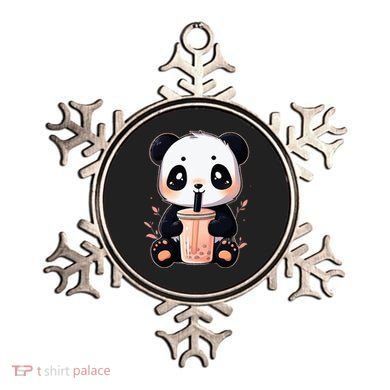 Panda Bear Boba Tea Bubble Tea Anime Kawaii  Ornament