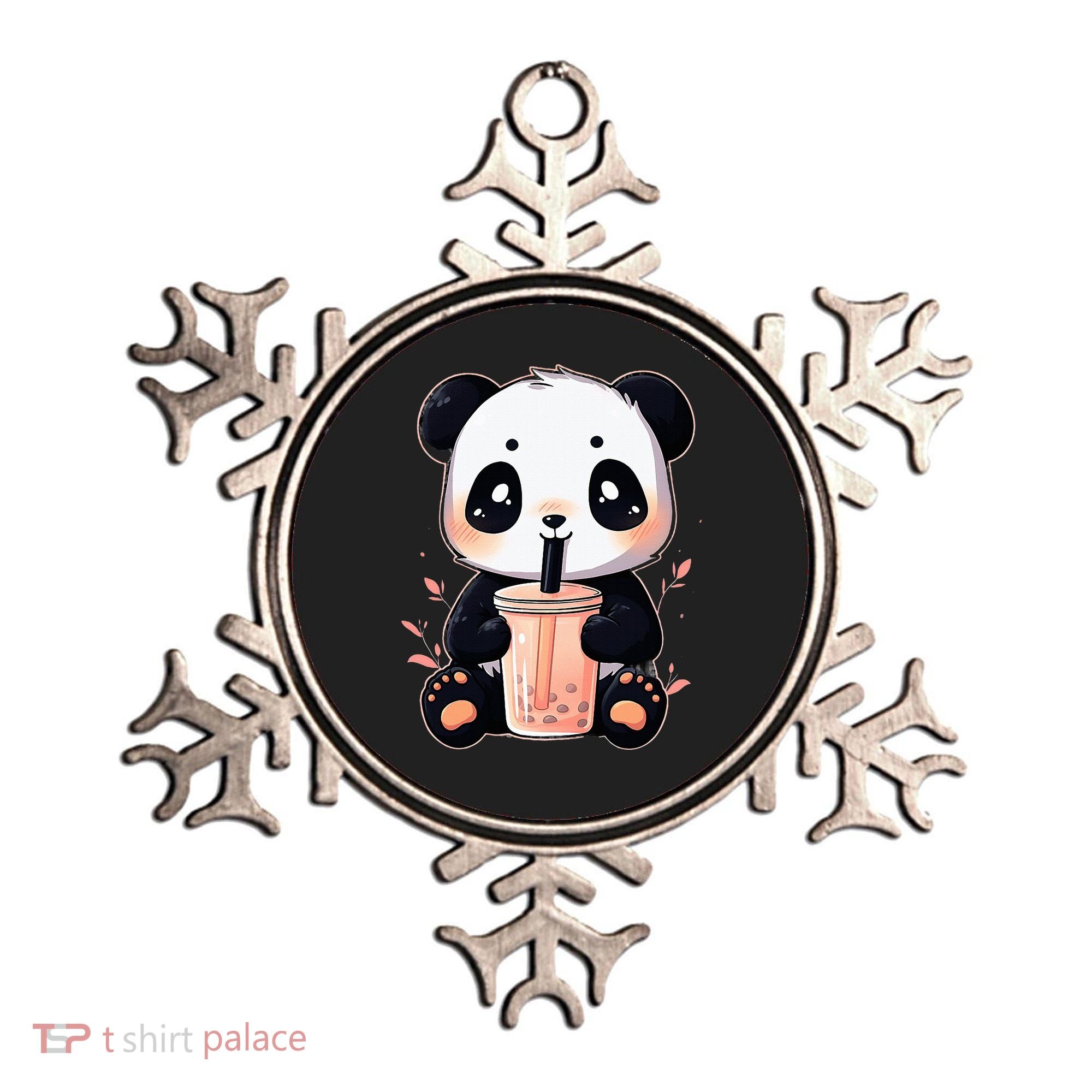 Panda Bear Boba Tea Bubble Tea Anime Kawaii  Ornament