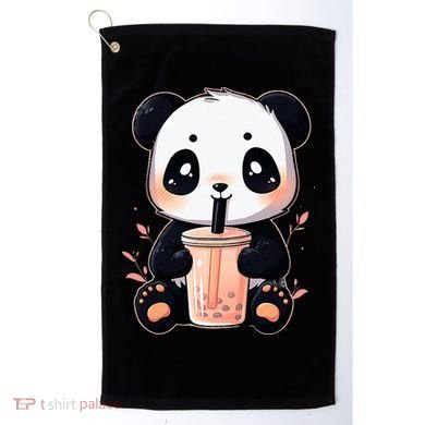 Panda Bear Boba Tea Bubble Tea Anime Kawaii  Golf Towel