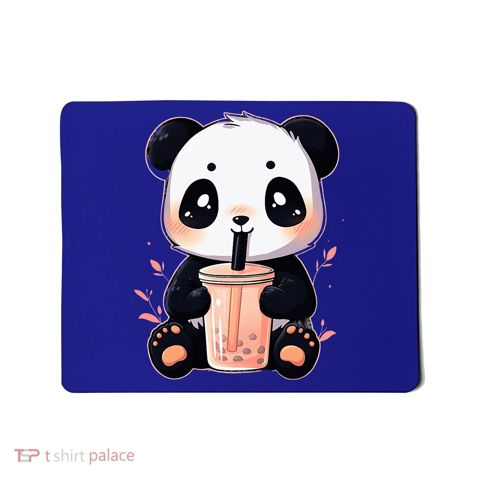 Panda Bear Boba Tea Bubble Tea Anime Kawaii  Mousepad