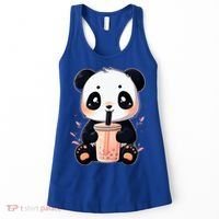 Panda Bear Boba Tea Bubble Tea Anime Kawaii  Women's Tank Top thumb 0