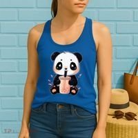 Panda Bear Boba Tea Bubble Tea Anime Kawaii  Women's Tank Top thumb 2