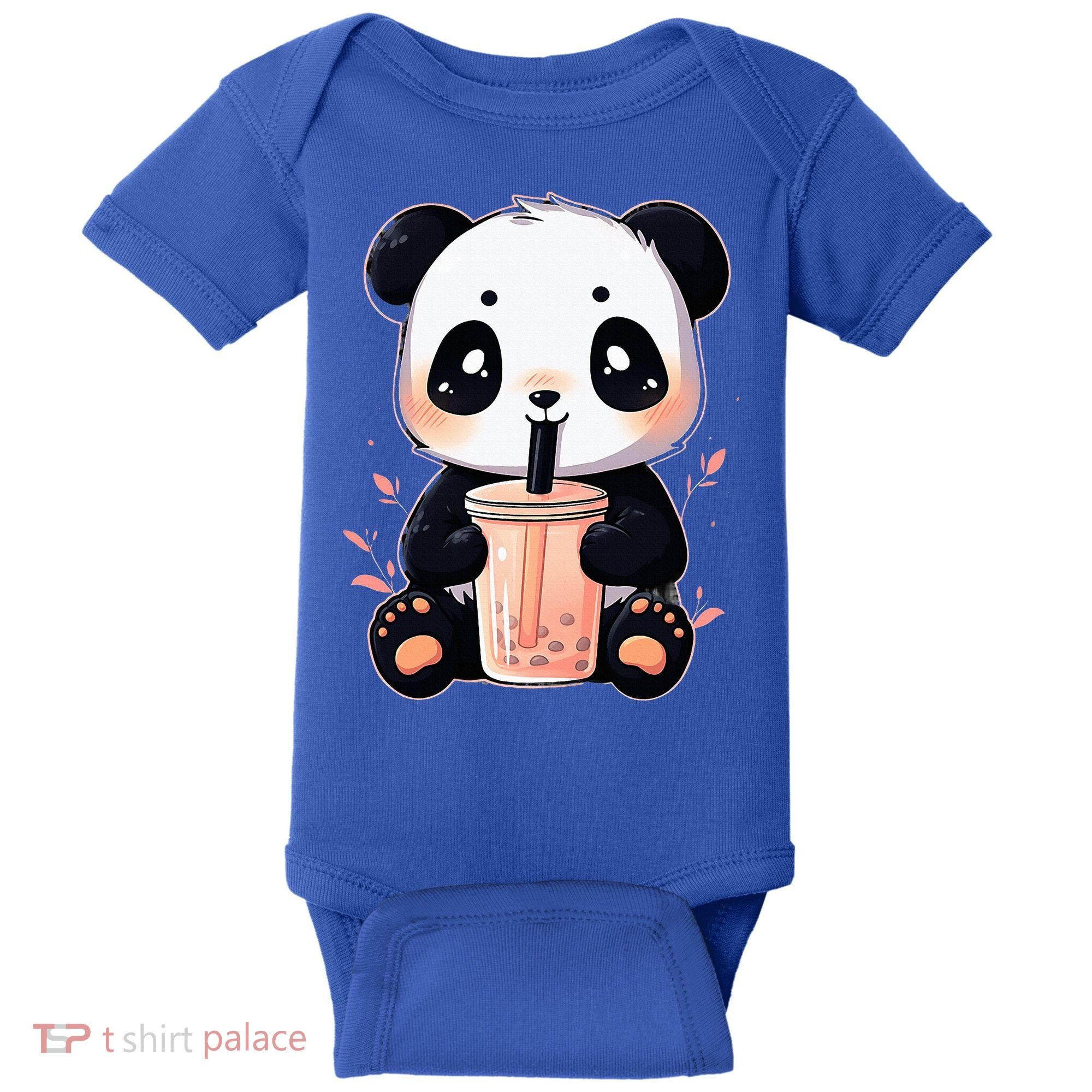 Panda Bear Boba Tea Bubble Tea Anime Kawaii  Baby Bodysuit