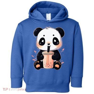 Panda Bear Boba Tea Bubble Tea Anime Kawaii  Toddler Hoodie
