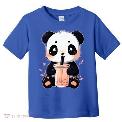 Panda Bear Boba Tea Bubble Tea Anime Kawaii  Toddler T-Shirt