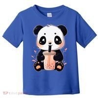 Panda Bear Boba Tea Bubble Tea Anime Kawaii  Toddler T-Shirt thumb 0