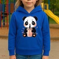 Panda Bear Boba Tea Bubble Tea Anime Kawaii  Kids Hoodie thumb 3