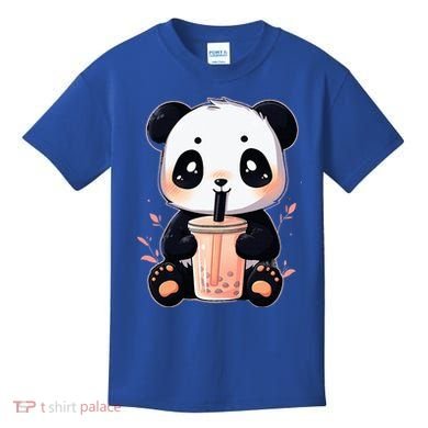 Panda Bear Boba Tea Bubble Tea Anime Kawaii  Kids T-Shirt