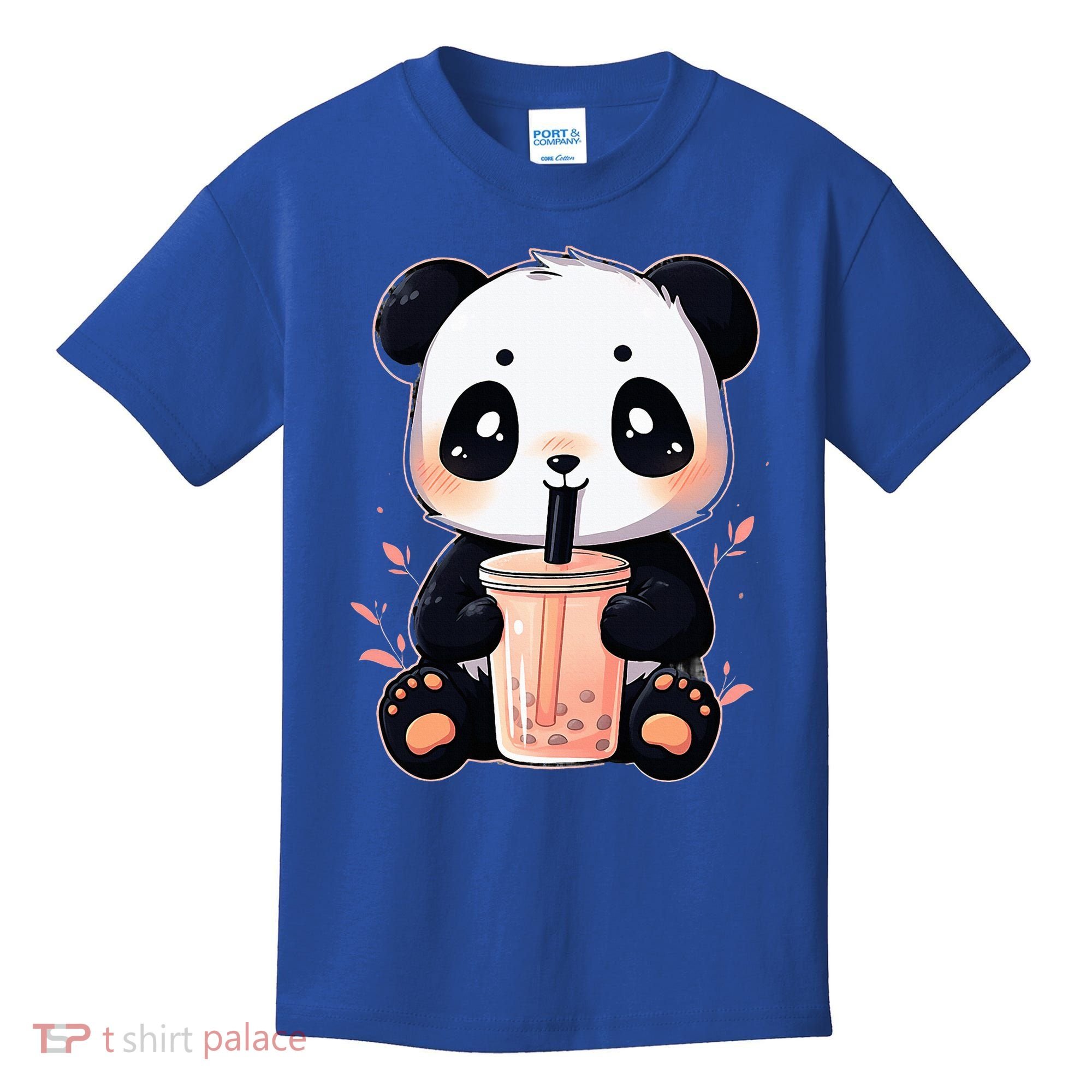 Panda Bear Boba Tea Bubble Tea Anime Kawaii  Kids T-Shirt