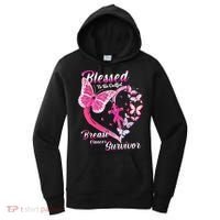 Pink Butterfly Blessed To Be Called Breast Cancer Survivor Women's Hoodie thumb 0