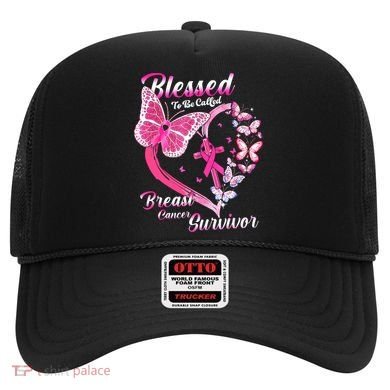 Pink Butterfly Blessed To Be Called Breast Cancer Survivor Hat