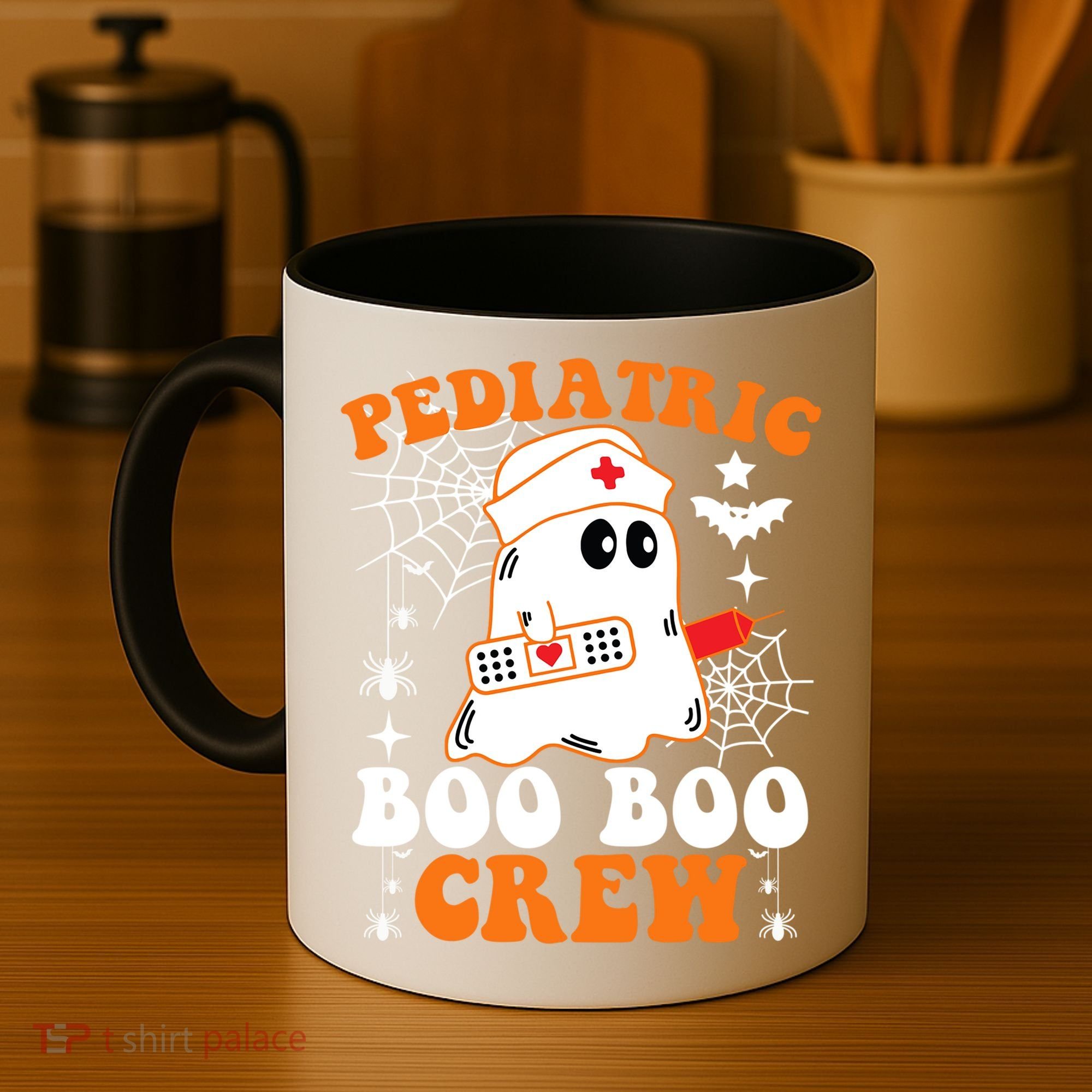 Pediatric Boo Boo Crew Great Gift Funny Nurse Ghost Halloween Gift Coffee Mug